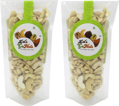 Let's GoNuts Fresh Crispy Cashewnuts Broken Split 2Pcs. 150gX2 Cashews(2 x 150 g)