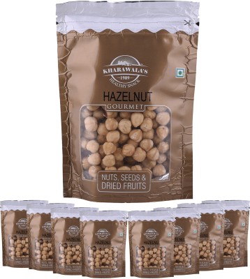 KHARAWALA'S United State Premium Jumbo Hazelnut (Pack of 9-200 Grams Each) Hazelnuts(9 x 200 g)