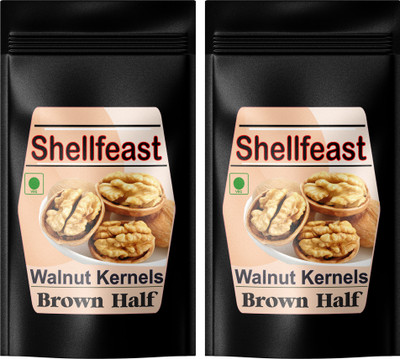 Shellfeast Walnuts Without Shell Brown Halves Half Walnuts(1 kg)