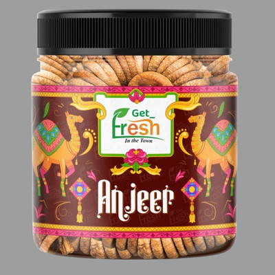Get Fresh Afghan Anjeer | Soft and Juicy Dry Figs | Natural Snack for Everyone Figs(1 x 1000 g)