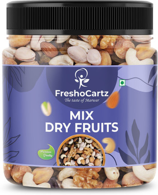 FreshoCartz Healthy Mix Dry Fruits | Dry Fruits Mix | Dry Fruits and Nuts Almonds, Apricots, Cashews, Raisins, Amla(1 x 250 g)