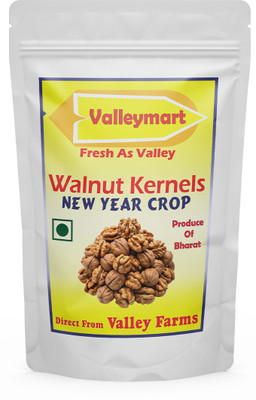 Valleymart Fresh Walnut Kernels, New Year Crop, Product of Bharat, From Valley Farms Walnuts(1 x 500 g)