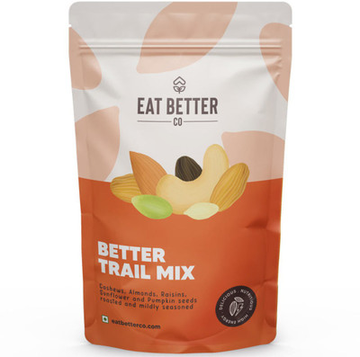 EAT BETTER CO Nuts & Seed Mix - Roasted & Spiced - Almonds, Cashews, Raisins and Super Seeds Assorted Seeds & Nuts(200 g)