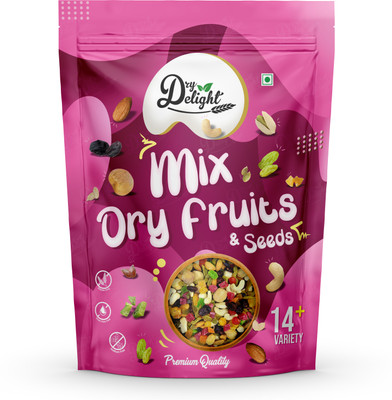 DRYDELIGHT Premium International Healthy Mixed Dry Fruit & Seeds | Healthy Nutmix (900 G) For Rs. 399 @ 67 %