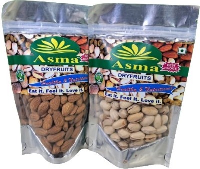 Asma Healthy and Tasty Dry Fruit Pistachios, Almonds(2 x 250 g)