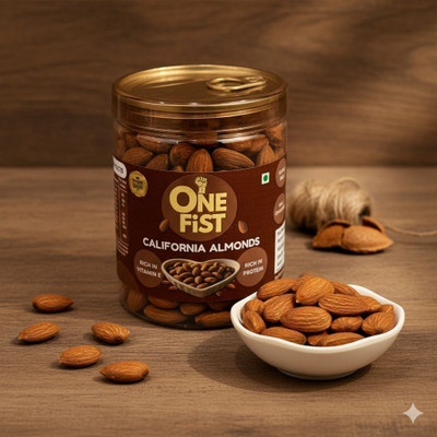one fist Premium California Badam|Natural & Crunchy|Healthy Dry Fruit Almonds(1 x 300 g)