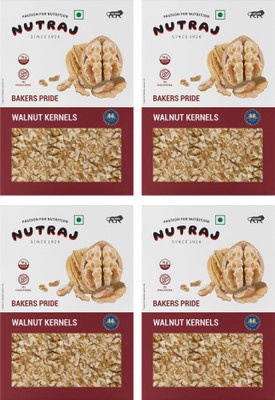 Nutraj Bakers Pride Walnuts Kernels 1 kg (250g x 4)(6-8 Pieces), Akhrot Giri, Dry Fruit Walnuts(4 x 0.25 kg)