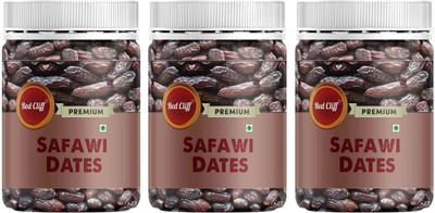 RED CLIFF Premium Safawi Dates | Combo Pack Of 3 | Original & Rich Kalmi Khajoor | Dates(3 x 250 g)