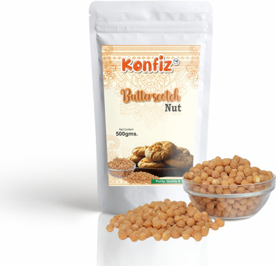 KONFIZ Butterscotch Nut Butterscotch Chips for Cake Decoration 500gram Assorted Nuts(1 x 500 g)