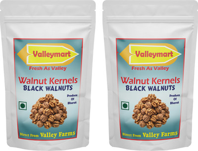 Valleymart Black Walnuts, Organic Walnut Kernels from Kashmir, Vacuum Packed, Fresh Walnuts(2 x 0.5 kg)