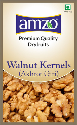 AMZO Walnut kernels/ Akhrot Giri 400g (200gx2 pack) Walnuts(1 x 400 g)
