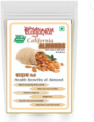 YUGANTAR CALIFORNIA ALMONDS-BADAM-AMERICAN-ALMOND (1000 GM EACH PACK OF 2) Almonds(1 x 2000 g)