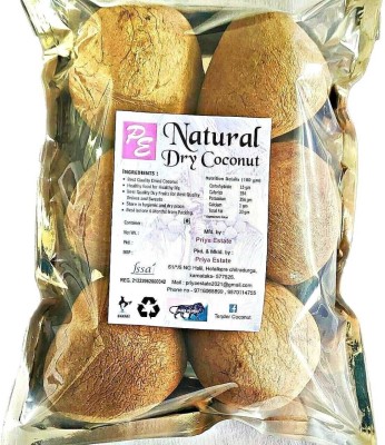 PRIYA ESTATE SUKHA NARIYAL ( NATURAL DRY COCONUT) BEST DRY COPRA . Dry Copra(950 g)