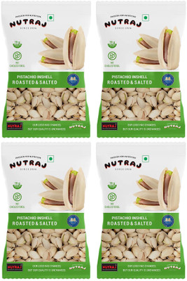 Nutraj California Roasted Salted Pistachios 400g (100g X 4), Dry Fruit California Pistachios(4 x 100 g)