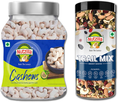 KB's NUTZILLA Cashew W320 Whole | Trail Mix Roasted | (500gmX2) Cashews(2 x 0.5 kg)