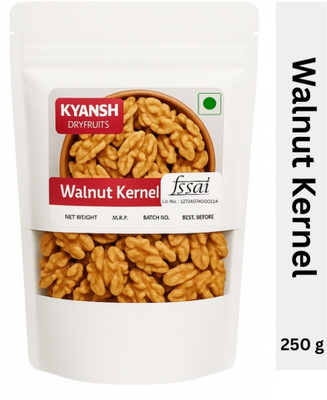 Kyansh Walnut Kernels – Fresh, No Shell, Natural Dry Fruits Walnuts(1 x 250 g)