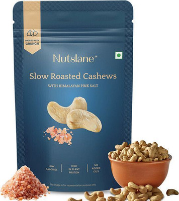 Nutslane Premium African Salted & Roasted Cashews Salted Kaju Dry Fruit Cashews(1 x 200 g)