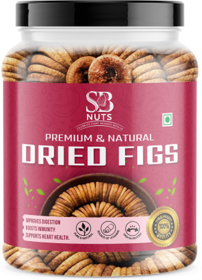 SB Nuts Dry Fruit Dried Figs Afghani Anjeer | Afghani Anjeer Figs Dry Fruits Anjir Figs Figs(1 x 1 kg)