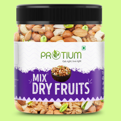 PROTIUM 4NmixDryFruits 500gm Panchmeva Jar, Almonds,Cashews,Raisins,Dry Dates,Pistachios(500 g)