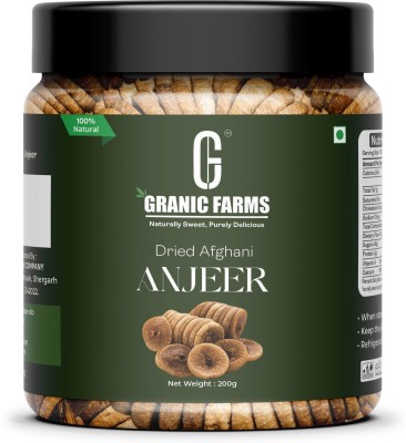 Granic Farms Dried Afghani Anjeer|(PREMIUM FIGS) Figs(1 x 200 g)
