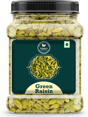 Farmer's Feast Green Raisins Nutritious Rich In Iron & Vitamins Organic Green Raisin(Kishmish) Raisins(1 x 250 g)