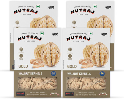 Nutraj Gold Walnut Kernels (Akhort Giri) Walnuts(4 x 0.25 kg)