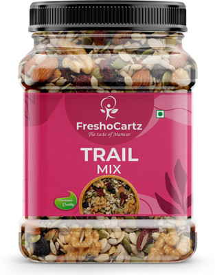 FreshoCartz Super Nutritious Trail Mix for Breakfast | Mix Dry Fruits with Seeds and Berries Cashews, Almonds, Apricots, Raisins, Walnuts, Assorted Seeds & Nuts(1 x 1 kg)