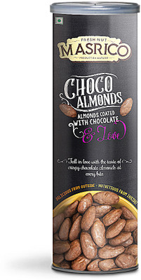 masrico Chocolate Flavoured Almonds 100g Almonds(1 x 100 g)
