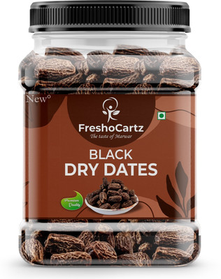 FreshoCartz Jumbo Black Dry Dates | Kala Sukha Khajoor | Dry Chuara | Dry Dates(1 x 1000 g)