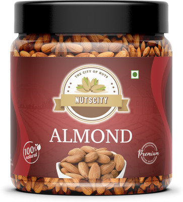 NUTSCITY Premium California Almond Nuts/Dry Fruit Dried Badam (Pack of 200 g) Almonds(1 x 200 g)