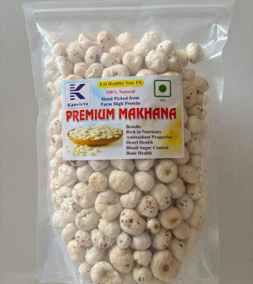 Kanvictz Premium Makhana/Lotus Seed Pop/Gorgon Nut Puffed Kernels (Phool Makhana) Fox Nut(1 x 100 g)
