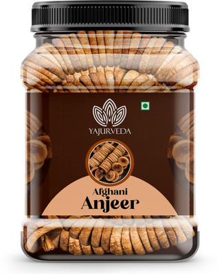 Yajurveda Afghani Anjeer Figs (Dried Figs) Dry Fruits for Body Mass Loss, Immunity Figs(1 x 1 kg)