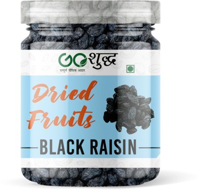 Goshudh Premium Quality Black Raisin (Kali Kishmish) 250Gm (Pack of 1) Unbreakable Jar Raisins(250 g)