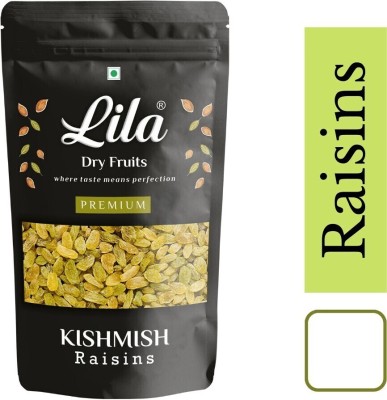 lila dry fruits Premium Seedless Golden Raisins| Kishmish Without Seeds| Dry Grapes 100gm Raisins(100 g)