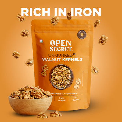 OPEN SECRET 100 % Natural Premium Dry fruit akhrot Walnuts(1 x 200 g) OPEN SECRET 100 % Natural Premium Dry fruit akhrot Walnuts(1 x 200 g)