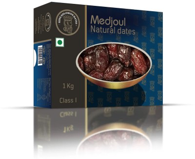 King Solomon Medjoul/Medjool Dates Junior 1kg | Khajur/Khajoor | Non-GMO | All Natural| Dates(1 kg)