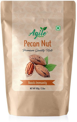 Agile Organic Premium Pecan Nuts 100g Pecans(1 x 100 g)