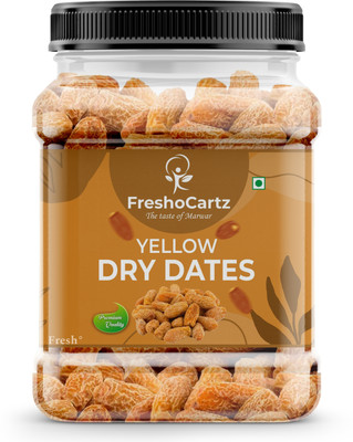 FreshoCartz Yellow Dry Dates | Chuhara | Pili Kharak | Khajoor | Dry Fruits Dates | Dates(1 x 250 g)