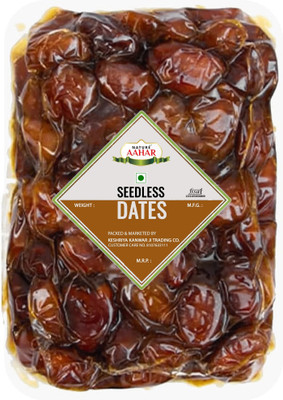 Nature Aahar Seedless Dates || Pin Khajur Arabian Dates || Dry Fruit Dates(1 x 1.5 kg)