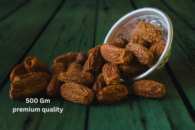 HIMANSHI HERBALS Premium Black Dry Dates|Sukha Khajoor,Healthy &Nutritious Snack| Chuara Dry Dates(500 g)