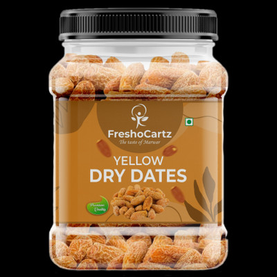 FreshoCartz Yellow Dry Dates | Chuhara | Pili Kharak | Sukha Khajur | Dry Fruits Dates | Dates(250 g)