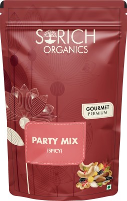 Sorich Organics Spicy Party Mix Snacks Healthy Dry Fruits Party Snack High Protein Snacks Rich Assorted Seeds & Nuts(200 g)