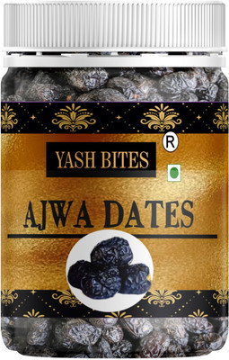 YASHBITE Ajwa Dates 250g | Premium Quality Khajoor from Madinah | Natural Energy Booster Dates(1 x 250 g)