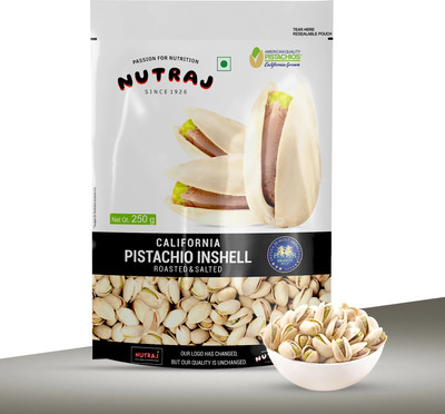 Nutraj California Roasted & Salted Pistachios(1 x 250 g)