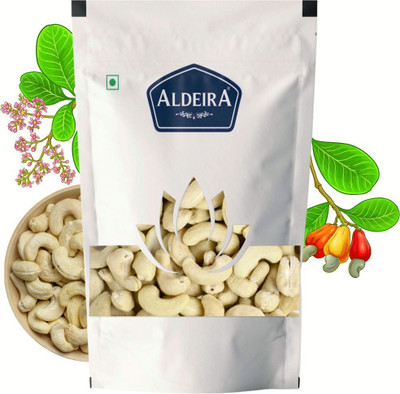 Aldeira Premium Whole Raw Cashew Nuts Kaju 250gm Cashews(1 x 250 g)