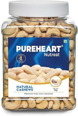 PUREHEART Nutreat Natural Cashews, Premium Whole Crunchy Cashewnuts/Kaju/Dry Fruit(1 kg) Cashews(1 kg)