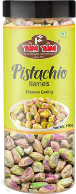 YUM YUM Premium Unsalted Pista Kernels without Shell 150g Jar- Pistachios(150 g)