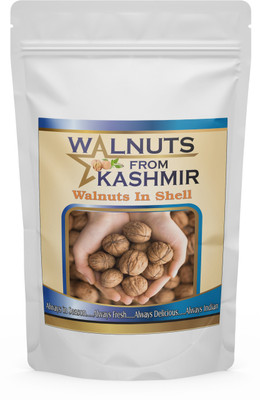 Walnuts From Kashmir Walnuts In Shell, Whole Walnuts, Sabut Akhrot Walnuts(1 x 1 kg)