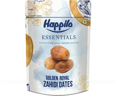 Happilo Essential Golden Royal Zahidi Dates, Rich in Nutrients, Vitamins, Minerals Dates(1 x 500 g)