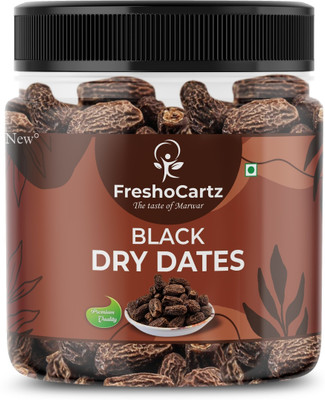 FreshoCartz Black Dry Dates | Kala Sukha Khajoor | Dry Chuhara | Kali Kharak | Dry Dates(1 x 1000 g)